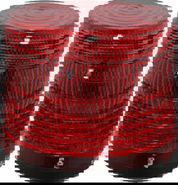 Strobe Light: Red, Pipe Mount, 120VAC